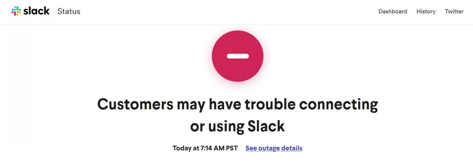 Slack was down globally for 5 hours