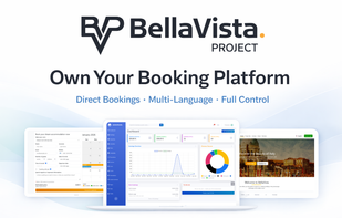 Overview of the BellaVista booking and website system.