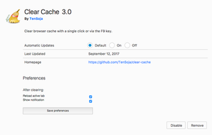 Clear Cache screenshot 1