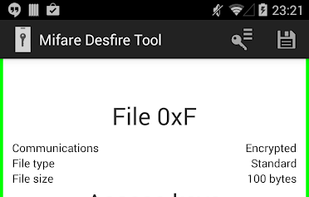 MIFARE DESFire EV1 NFC Tool screenshot 3