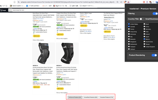 Product reordering places all products that match the selected criteria on one page.