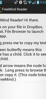 Freemind Reader screenshot 1