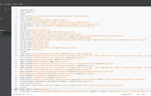 Brackets screenshot 1