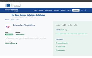 EU Open Source Solutions Catalogue screenshot 1