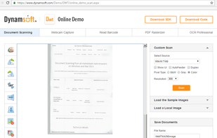 Dynamic Web TWAIN screenshot 3
