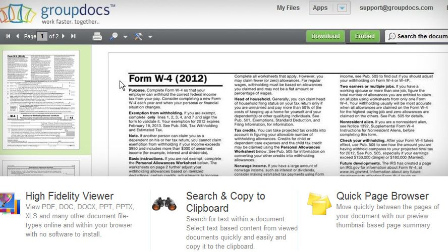 GroupDocs: Web-based service for online | AlternativeTo