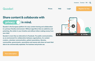 Landing page website