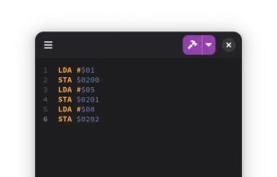 Learn 6502 Assembly screenshot 2