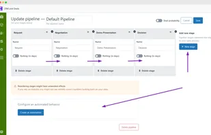 CRM and Deals Stages