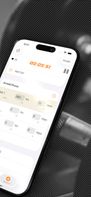 Log weights and reps effortlessly with clean interface showing previous lifts, automatic rest timer, and heart rate tracking