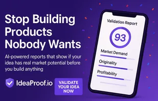 Validate your startup idea in 120 seconds with our AI-powered validation engine. Get instant market analysis, competitor intelligence, and a viability score based on 50+ criteria. Then generate a complete AI brand strategy, AI-designed logo,visual identity, and marketing-ready ad creatives for 6+ platforms. Trusted by 10,000+ entrepreneurs worldwide.
