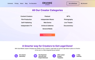 Creators Legal screenshot 1