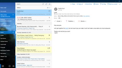 Microsoft Mail and Calendar screenshot 4