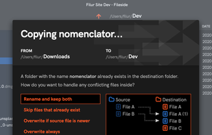 Smart merging options.