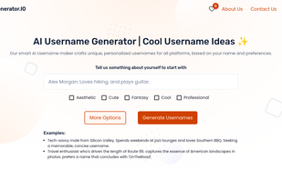 username generator home page