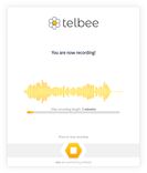telbee's easy-to-use voice recorder for websites, social media, podcasts, email and more. Let customers, visitors and fans send you voice messages