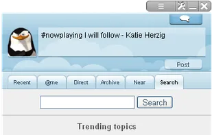 Twitter Opera Widget screenshot 2