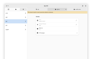 Apx GUI screenshot 1