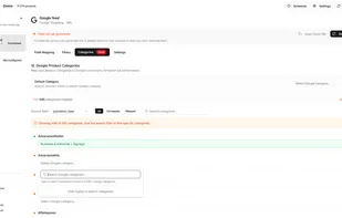 Map to Google product categories