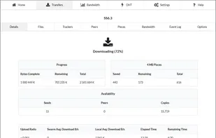 Transfer Details (WebUI )