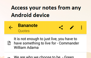 Bananote screenshot 1
