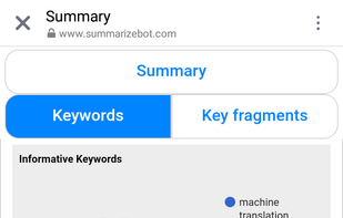 SummarizeBot API screenshot 2