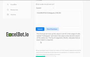 ExcelBot.io screenshot 2