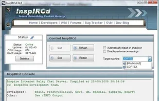 InspIRCd screenshot 1