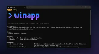 Microsoft launches winapp, a command line utility to simplify Windows app development image