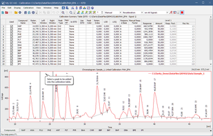 Chromatogram window