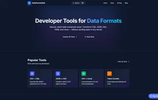 DataFormatHub screenshot 1