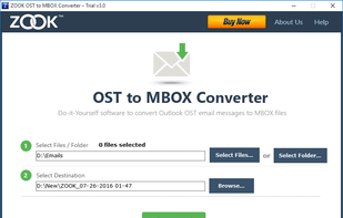 ZOOK OST to MBOX Converter screenshot 1
