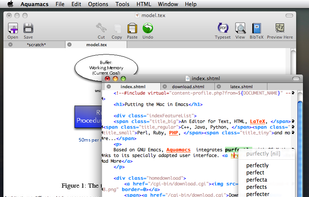 Aquamacs Emacs screenshot 1
