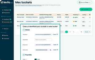 Leviia Storag3 - Buckets