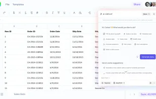 Sourcetable screenshot 1