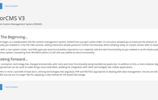 razorCMS screenshot 1