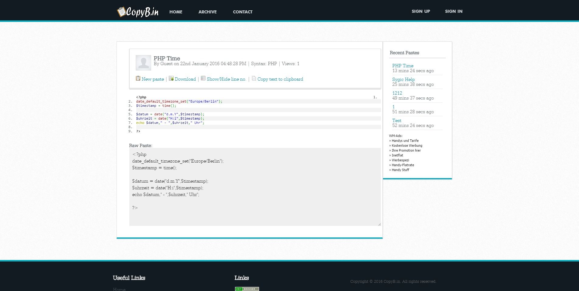 CopyB.in Alternatives 25+ Pastebin Services & Similar sites