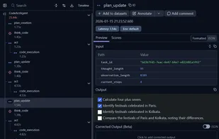 KodeAgent traces on Langfuse