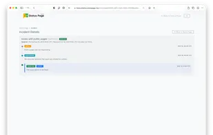 Hosted Status Page screenshot 2