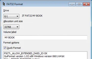 FAT32 Format screenshot 1