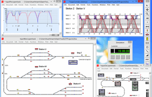OpenTrack Railway Simulation screenshot 1