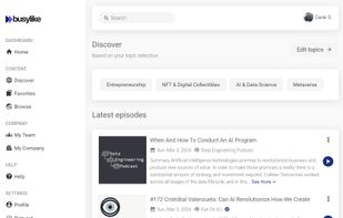 Main Dashboard Feed