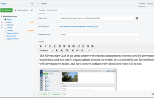 SilverStripe screenshot 3