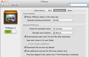 TVShows screenshot 1