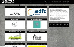 LAUTI group page which lists all the groups