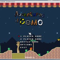 Adventures of Demo title screen running on TheXTech