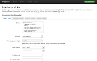 OpenWrt screenshot 2