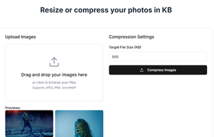 Compress images in kb