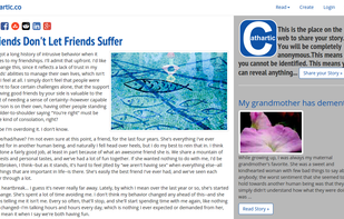 Cathartic.co screenshot 2