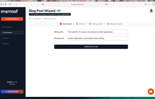 Blog Post Wizard